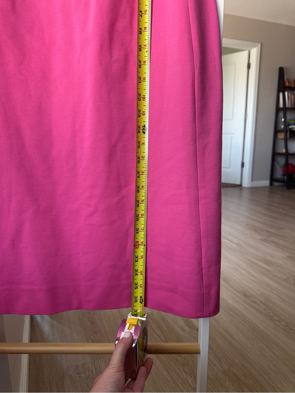 kate spade Hot Pink Puff-Sleeve Mini Dress Size Large Preppy Sorority Rushing - Picture 5 of 5